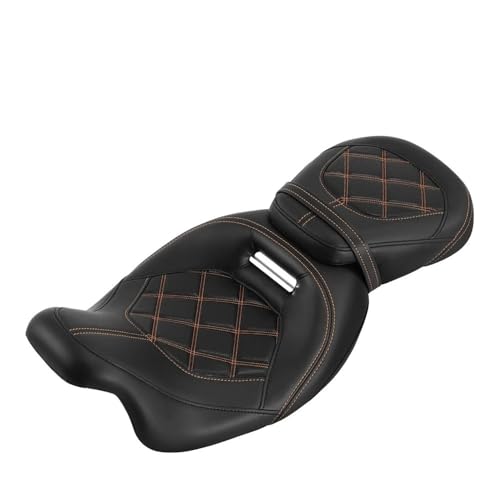 Asiento individual para motocicleta Street Glide y Road King de 2 plazas para conductor y pasajero