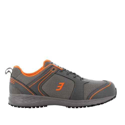 SAFETY JOGGER Calzado de seguridad S1 con puntera de acero - Cómodo zapato de trabajo para hombre y mujer -BALTO - Calzado de seguridad antideslizante y ligero, ideal para logística e industria, gris