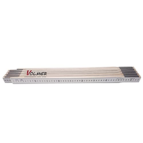 Nivellierzollstock 5 m, (Geometer-Maßstab), Transportlänge 57,5 cm – beide Seiten cm/mm-Teilung