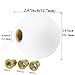 Abfer Ball Shift Knob 5 Speed Round Gear Stick Shifter Knobs Car Shifting Lever Handle Transmission Fit for Most Automatic Manual Vehicles (White)