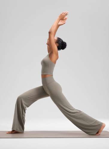 Image of CRZ YOGA Softretch Wide Leg Pants 28 inch /30 inch /32 inch | No Front Seam, Ultimate Comfort, Next to Skin, Yoga, Casual, High Waisted, for Women