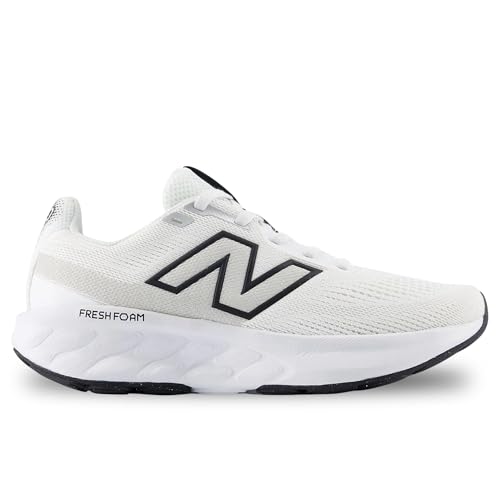 New Balance Women's Fresh Foam 520 V9 Running Shoe, Nb White/Black/Silver Metallic, 93