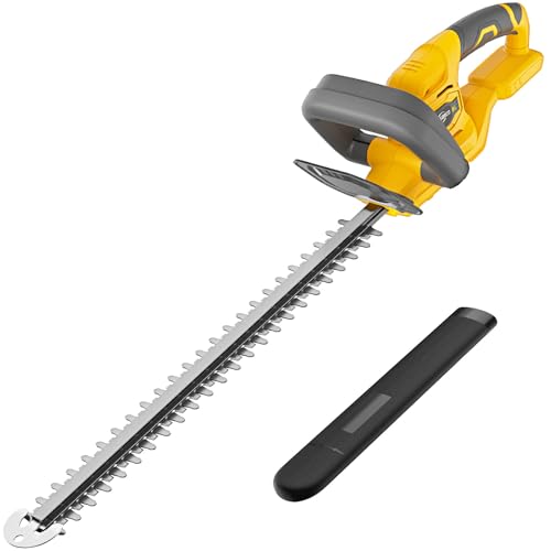 Hedge Trimmer Compatible for Dewalt 20V 60V DCB206 DCB609,Cordless Electric Hedge Trimmer with 1600RPM Brushless Motor, 22'' Dual-Action Blade with 3/5'' Cutting Capacity (NO Battery)