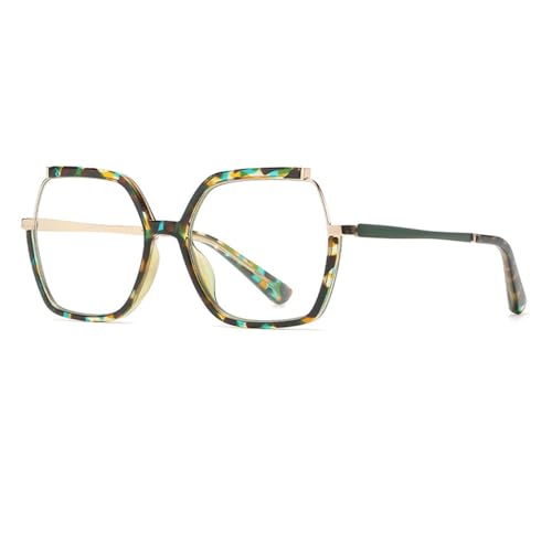Lunettes de soleil carrées anti-fatigue en métal bicolore léger pour hommes et femmes