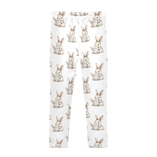 Girls Leggings Funnt Rabbit Bunny Soft Toddler Leggings for Girls Kids Pants Size 4T-10T2