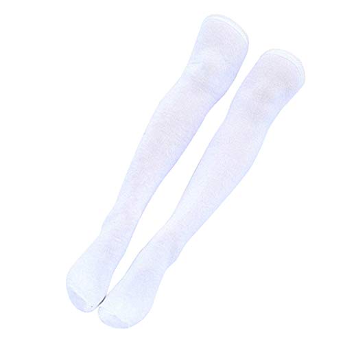 Generic 5 Pares de Meias Femininas Meninas Coxa Macia Sobre O Joelho Botas Meia 71 Cm