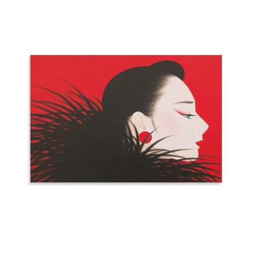  ߓcY̔l m  w |X^[ (102) EH[A[g  G xbh[ rO ǂ̊G12x18inch(30x45cm)