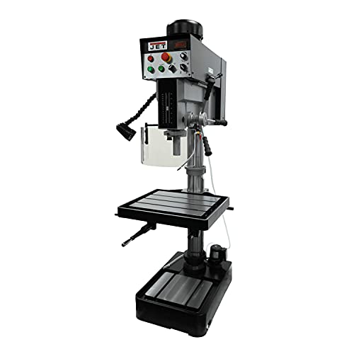 JET 20-Inch EVS Drill Press, Forward/Reverse Tapping, 2 HP, 3Ph 230V (Model JDP-20EVST-230)
