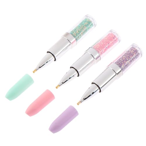 DOITOOL 3 Series Herramienta De Perforación Forma De Labial Con Diamantes Pen De Perforación Para Y Diy Colores Rosa Y Verde Para Manualidades Y Decoración De Joyas 3 Piezas*3