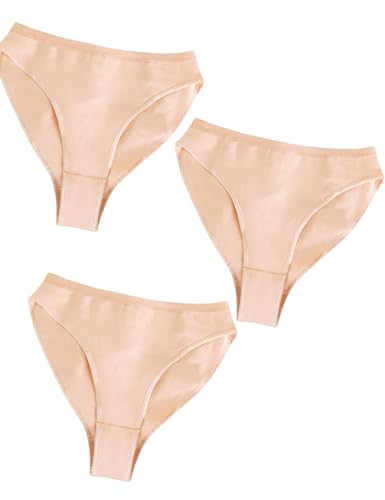 Phoeswan Dance Briefs for Girls and Women, Ballet Briefs Seamless Dance Underwear for Ballet, Gymnastics (Pack of 2)