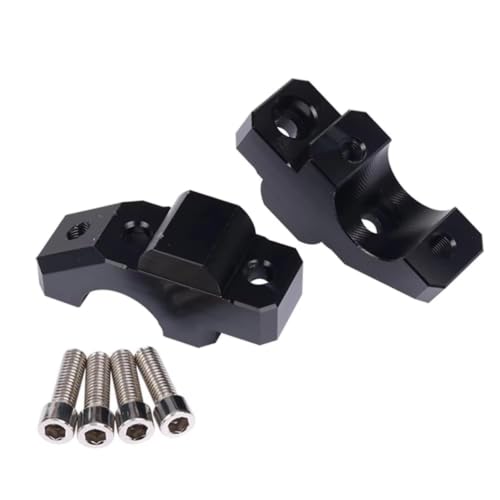 Pontets de guidon de moto noirs de 22mm pour rehausser et fixer la barre de poignée