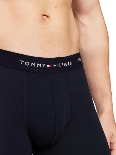 Tommy Hilfiger Herren 3er Pack Boxershorts Briefs aus Baumwolle, Mehrfarbig (Primary Red/White/Desert Sky), M 5