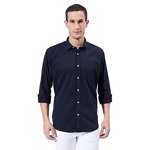 Ben Martin Men's Cotton Regular Collar Shirt with Chest Pocket ||...