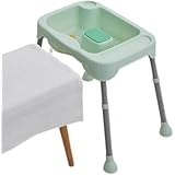 Giawkca 洗髪鉢寝たきり病人用妊産婦用洗髪神器寝そべって洗髪老人用 (排水管+可動式ブラケットです,グリー)