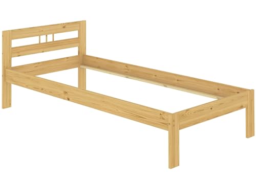 Erst-Holz®Kieferbett Massivholz Natur Einzelbett 80x200 Bettgestell ohne Zubehör Bettrahmen 60.64-08 oR