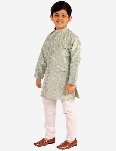 Image of Boy's Kids Kurta Pajama Set | Solid | Cotton| Traditional Ethnic Wear | 1 To 16 Years | P-171