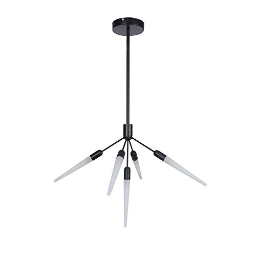 Lustre Sputnik noir LED pour créer une ambiance de restaurant