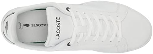 Lacoste Men's Carnaby Sneaker, White/Navy Trim, 9 | Image 4