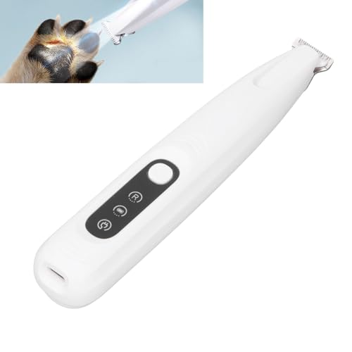 Kit de Tosquia para Cães, Cortador de Cabelo, Aparador de Baixo Ruído, Aparador Pequeno Sem Fio para