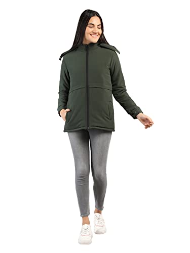 Image of CHKOKKO Women's Winter Quilted Jacket Olive 3XL