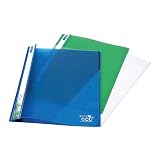 Rapesco 1099 ECO Cartella per Progetti, A4, Colori Trasparenti Assortiti, Confezione da 10