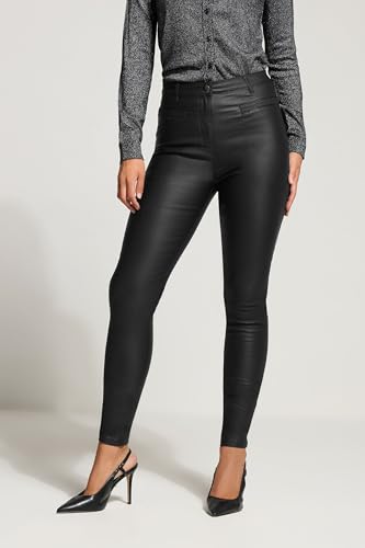 Long Tall Sally LTS Tall Faux Leather Skinny Pants Black2