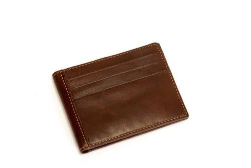 Tony Perotti Mens Italian Cow Leather Front Pocket Bifold Credit Card Wallet in Brown3