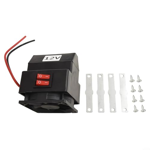 Ventilador eléctrico de calentamiento rápido para coche con salida de potencia de 300 W, ideal para mañanas heladas y clima frío (12 V)