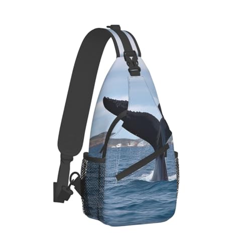 Sling Bag para Hombre y Mujer Cola de Ballena Casual miniatura 2