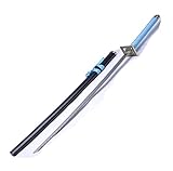 Fotrsta - Sword in Cosplay and Anime Senbonzakura Zanpakutou Katana Stainless Steel Blade Blue Cord-Wrapped Handle 40.9 Inch Overall Length