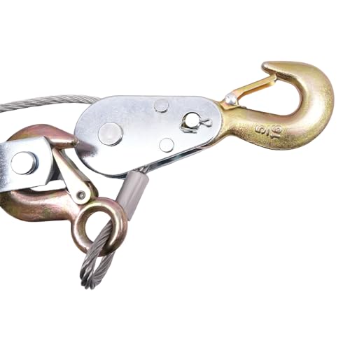 Come Along Winch 11000 lbs/5T Pulling Capacity Rope Puller miniatura 5