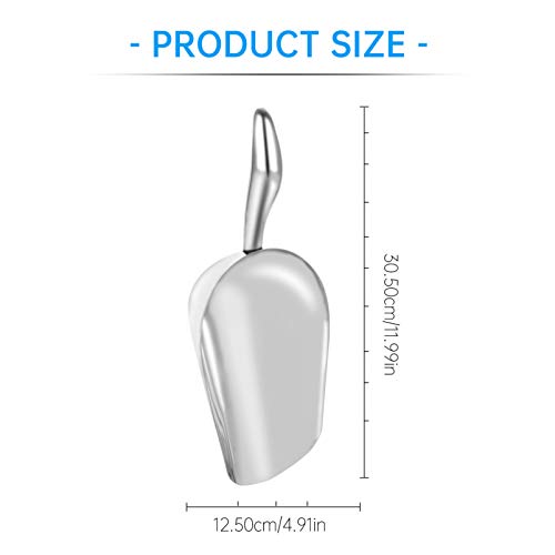 Colher de gelo de aço inoxidável YARDWE de metal para doces e farinha de pipoca para festa de casame