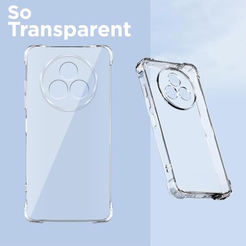 Image of Fashionury 3D Raised Transparent Crystal Clear Back Cover for Realme P3 Pro 5G | Shockproof Design | Anti-Slip Grip | Camera Protection | 360 Degree Protection Mobile Case