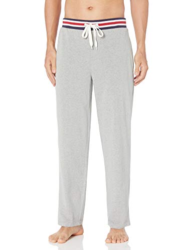 IZOD Men's Poly Sueded Jersey Knit Pant with Striped Waistband
