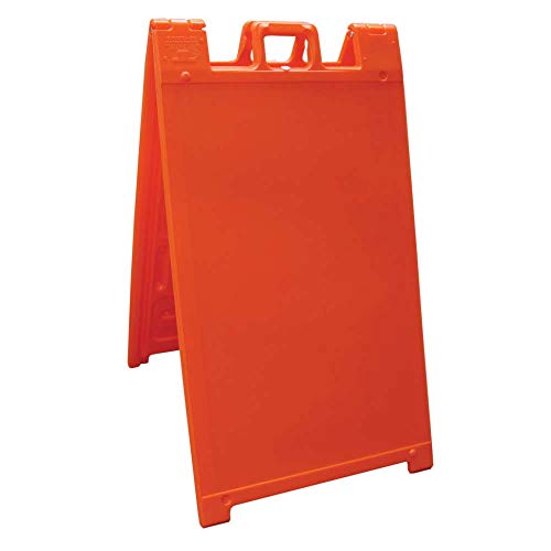 Plasticade Signicade Portable Folding A-Frame Sidewalk Sign - Orange