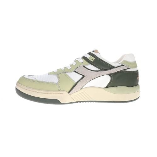Diadora Mens B.560 Used Lace Up Sneakers Shoes Casual - Green3