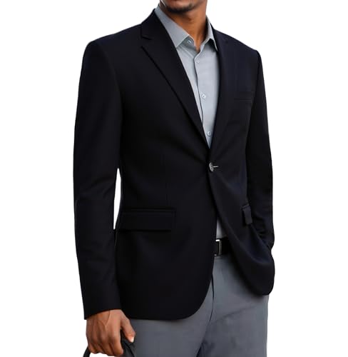 Beninos Mens Sport Coat Casual Blazer One Button Business Suit Jacket