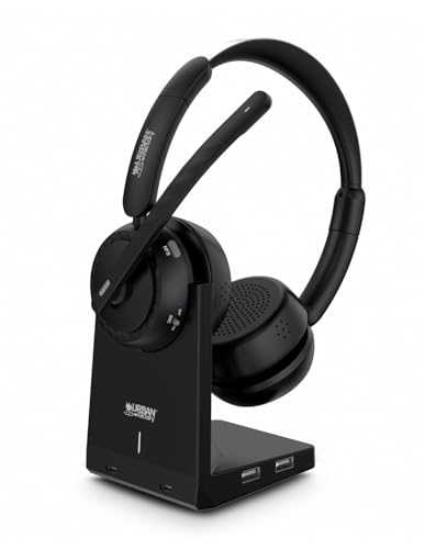Casque Bluetooth Urban Factory HBV70UF Noir idéal en Télétravail et Voyage
