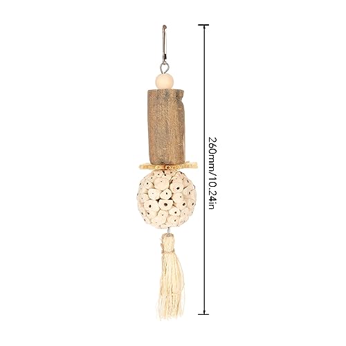 Sola Stick Bird Toys, Soft Ball Log Sola Wood Bird Foot Balls Bird Foraging Toys for Budgies Cockatiels Lovebirds - Image 2