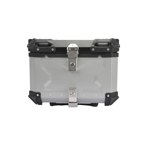 SWEER 25L 36L 45L 55L 85L Universal Top Case for Motorcycle Heavy Duty Aluminum Trunk Tail Box with Anti-theft Lock and Quick-removal Function Waterproof and dustproof