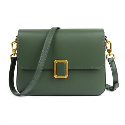 Image of Genuine Leather Crossbody Shoulder Handbag Purses Bags for Women