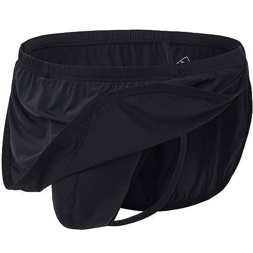 Men's Split Sides Thong Shorts2