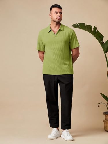 Image of GRECIILOOKS Polo T-Shirt for Men - Cotton Short Sleeve Regular Fit Tee | Perfect for Golf, Travel & Outdoor Casual Look