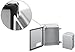 Hoffman A1614CHFTC J Box, NEMA 12, Hinged Cover, Flange Trough Collar, Steel, 16.00" x 14.00" x 6.54", Gray