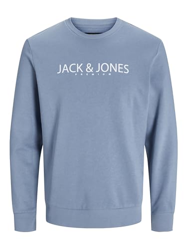 JACK & JONES Jprblajake Sweat Crew Neck Fst Sudadera, Troposphere, L para Hombre