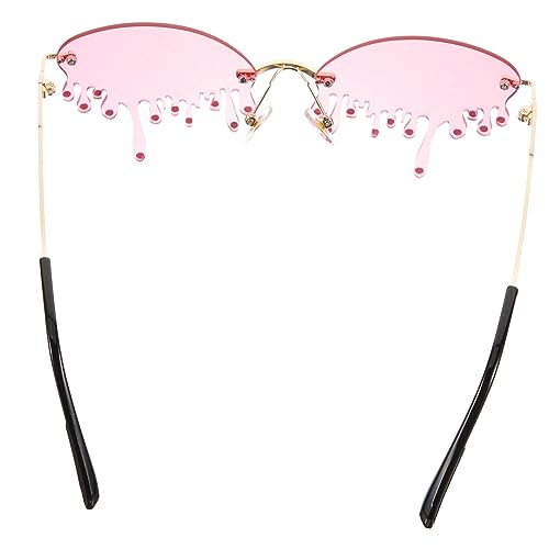 Ipetboom gafas de sol divertidas gafas de sol de fiesta en la playa gafas de sol sin montura de espejo gafas mujer sol gafas de sol para mujer decoración gafas de fiesta gafas frías rosa