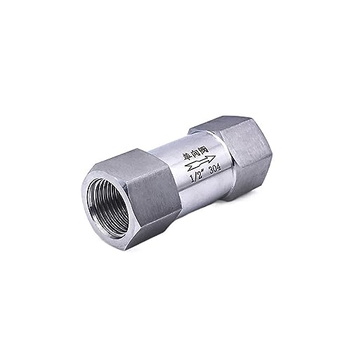 Clapet anti-retour évite inversion fluide inox SS304 vanne 1/2