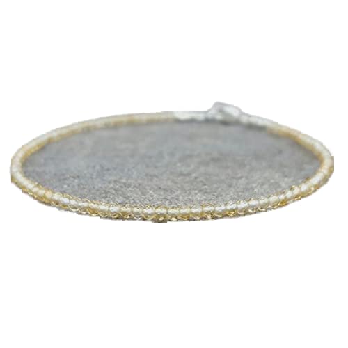 Bracelet en citrine 2mm pour un style bohème chic au quotidien