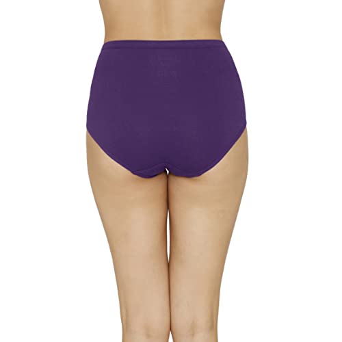 Image of Amante Solid High Rise Full Coverage Full Brief Panties (Pack of 3)