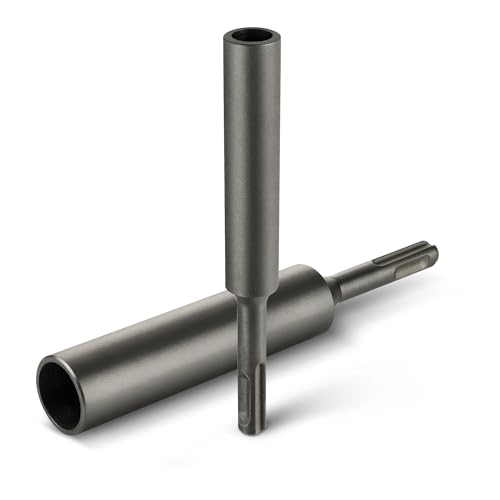 SDS Plus Ground Rod Driver Set Fits 3/4 5/8 1/2 & 3/8 Ground Rods 2-Pack Hammer Drill Tools